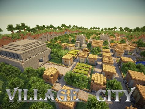 Village City (NPC Village transformed into a big city) Minecraft Project Beautiful Minecraft Seeds, City Minecraft, Minecraft Idea, Minecraft Seeds, Minecraft Images, Village Ideas, Superflat, Minecraft Wallpaper, Minecraft City