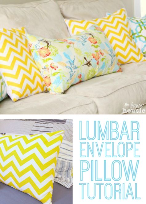 Envelope Tutorial, Envelope Pillow, Diy Pillow Covers, Sewing Cushions, Pillow Tutorial, Diy Envelope, Colourful Cushions, Sewing Pillows, Diy Pillows