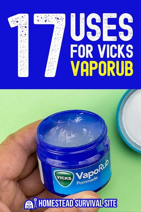 While most people use Vicks VapoRub when they have a cold, there are many other uses you might not know about. Some of these may surprise you. Vapo Rub, Vicks Vapor Rub, Vicks Vapor, Ear Ache, Vicks Vaporub Uses, Uses For Vicks, Soothe Sunburn, Sinus Headache, Vapor Rub