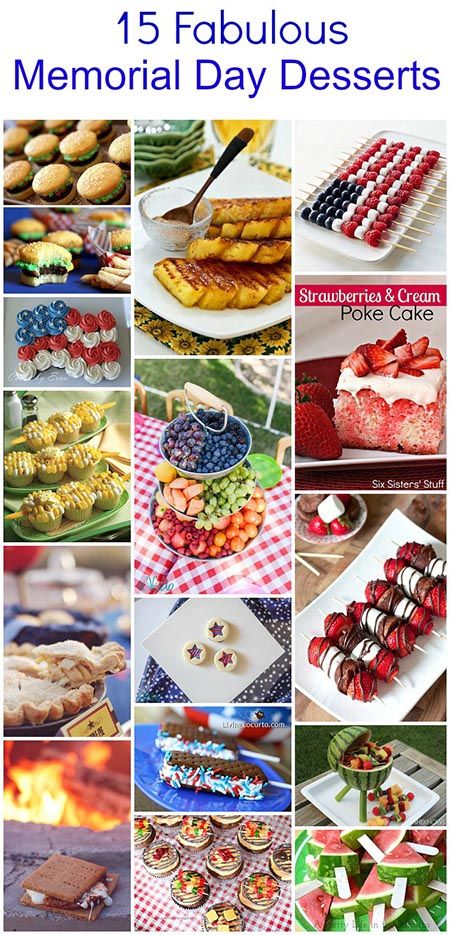 USA PEOPLE THE MEMORIAL DAY BBQ IS SO YOU REMEMBER WHAT FREEDOM IS BUILT ON?- EVERY FAMILY IN UNITED STATES OF AMERICA! 15 Fabulous Memorial Day BBQ Dessert Ideas Memorial Food Ideas, Bbq Dessert Ideas, Western Party Theme, Pinterest Cupcakes, Memorial Day Ideas, Bbq Dessert, Memorial Day Food, Patriotic Party Ideas, Memorial Day Desserts