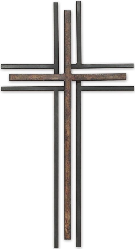 Metal Crosses, Wooden Cross Crafts, Wood Wall Cross, Church Furniture, Wooden Crosses, Cross Necklaces, Cross Crafts, Welding Art Projects, Wall Cross