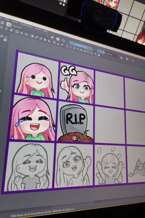 Emote Ideas, Stream Ideas, Streaming Anime, Ipad Drawing, Emote Twitch, Badge Icon, Emotes Twitch, Channel Branding, Twitch Panels