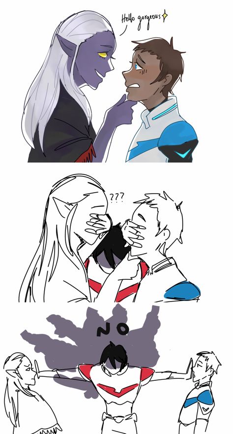 when Lotor comes he will have to face Keith Lance X Lotor, Prince Lotor, Keith Lance, Klance Fanart, Klance Comics, Voltron Funny, Keith Kogane, Voltron Comics, Form Voltron