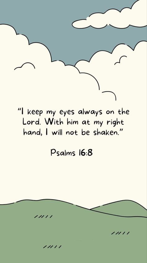 Christian Lockscreen, Psalm 16 8, I Will Not Be Shaken, Worship Wallpaper, Positive God Quotes, Jehovah Jireh, Short Bible Quotes, Bible Quotes Background, Bible Wallpaper