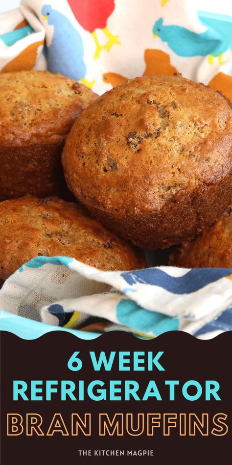 Bran Muffins Bran Muffin Recipe, Refrigerator Bran Muffin Recipe, Refrigerator Bran Muffins, Bran Buds, Bran Muffin Recipes, Healthy Bread Recipes, Bran Muffins, Vintage Baking, Crowd Pleasing Recipes