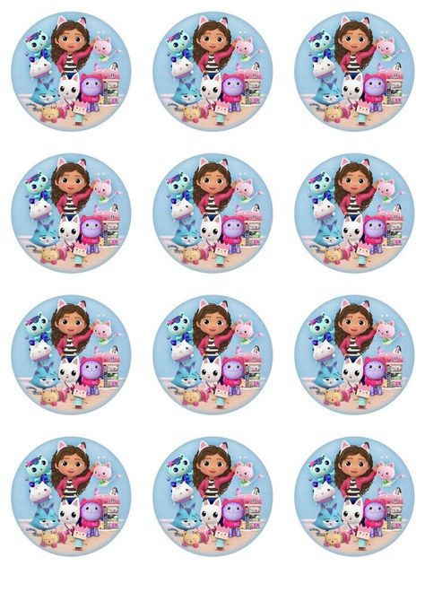 Gabbys Dollhouse Cupcake Toppers, Peppa Pig Party Supplies, Lds Christmas, Mothers Day Cards Craft, Gabby Dollhouse, 8th Birthday Cake, Bday Invitations, Peppa Pig Party