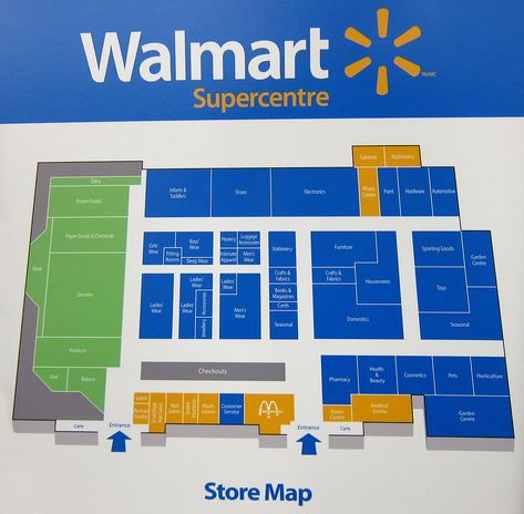 map of walmart | Consumers do not subscribe to TechCrunch, so how do you get a SaaS ... Supermarket Design Interior, Store Plan, Apartment Exterior, Grocery Store Design, Walmart Store, Supermarket Design, Mix Use Building, Store Layout, Shopping Places