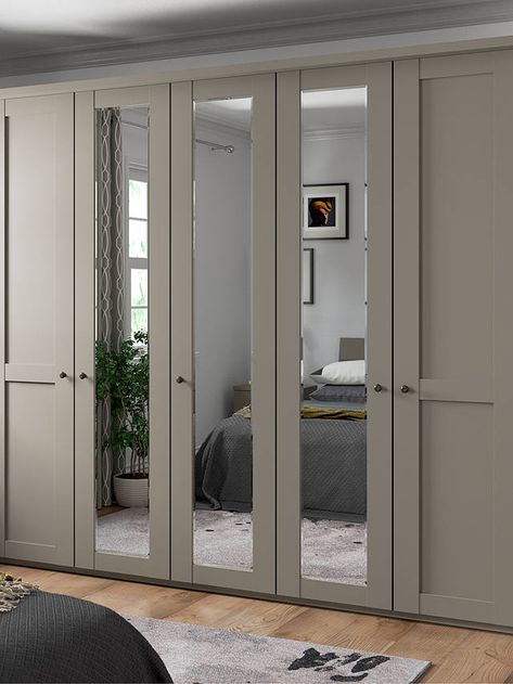 Bedroom Mirrored Wardrobe, Bedroom Design White And Grey, Mirrors On Wardrobe Doors, John Lewis Marlow Wardrobe, Wardrobe Doors With Mirrors, Bedroom Storage With Mirror, Fitted Wardrobes With Mirror, Fitted Wardrobe Ideas With Mirror, Mirrored Built In Wardrobe