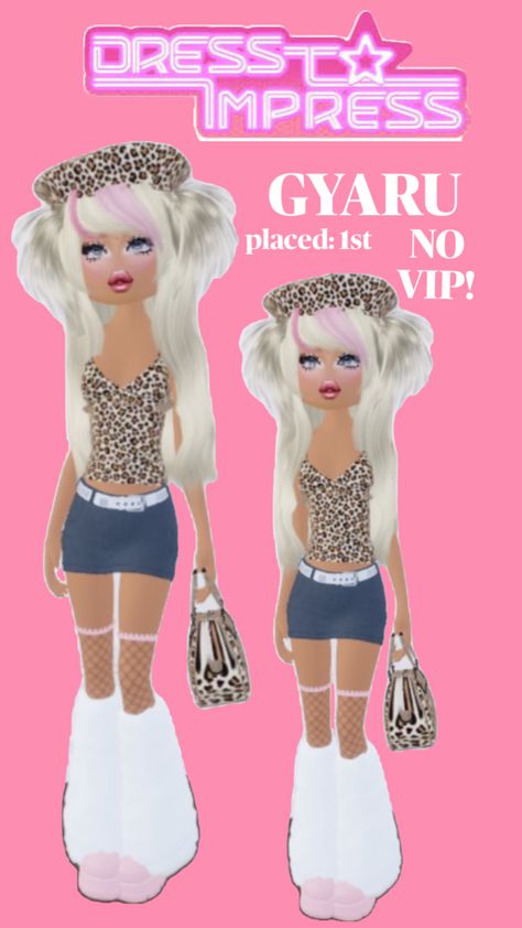 dress to impress gyaru outfit idea ideas inspo y2k cheetah print Gyaru Outfit, Y2k Cheetah Print, Cheetah Print Outfits, Cheetah Dress, Outfit Idea, Cheetah Print, Dress To Impress