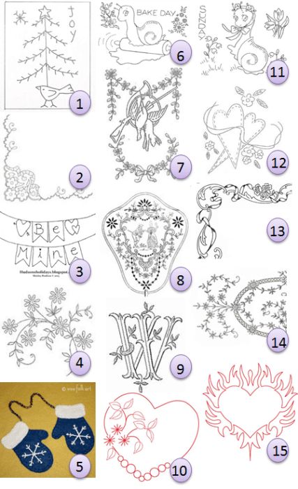 mosaic Redwork Embroidery Patterns Free, Redwork Embroidery Patterns, Valentine Designs, Embroidery Online, Machine Embroidery Thread, Embroidery Alphabet, Redwork Embroidery, Patterns Embroidery, Heart Valentines