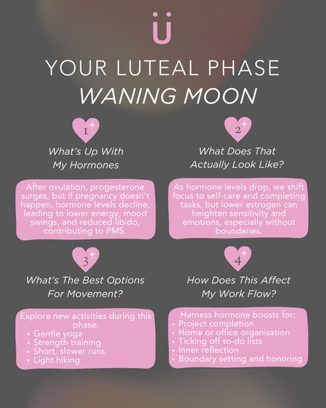 Exploring the Mysteries of the Luteal Phase 🌙  Dive into the fascinating world of the luteal phase, where hormone levels shift and the body prepares for potential pregnancy or menstruation.  #womenshealth #womenwellness #menstrualhealth #menstruationcycle #womenhealthtips #hormonehealth #healthyhormones #hormonesupport #hormones #happyhormones #gethappyhormones Luteal Phase Hormones, Luteal Phase Herbs, Body Knowledge, Menstruation Cycle, Luteal Phase, Womb Healing, Cycle Syncing, Hormone Support, Healthy Hormones