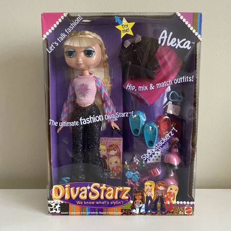 Diva Starz Dolls, Doll Therapy, Barbie Playsets, Blonde Fashion, Mix Match Outfits, Diva Dolls, Sasha Doll, 2000s Nostalgia, Sindy Doll