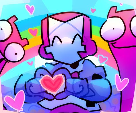 Pink Castle Crasher, Pink Knight Castle Crashers, Castle Crashers Fanart, Castle Crashers Pfp, 80s Cartoon Characters, Castle Crashers, Pink Castle, Knight Games, 80s Cartoon