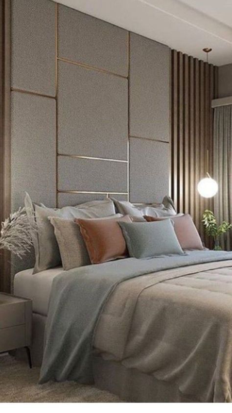 Bedroom Wall Tiles Ideas, Bed Back Wall Design, Bed Design Ideas, Interior Design Bedroom Small, Luxury Room Bedroom, Latest Living Room Designs, Teen Bedroom Designs, Bedroom Interior Design Luxury, Bed Design Modern