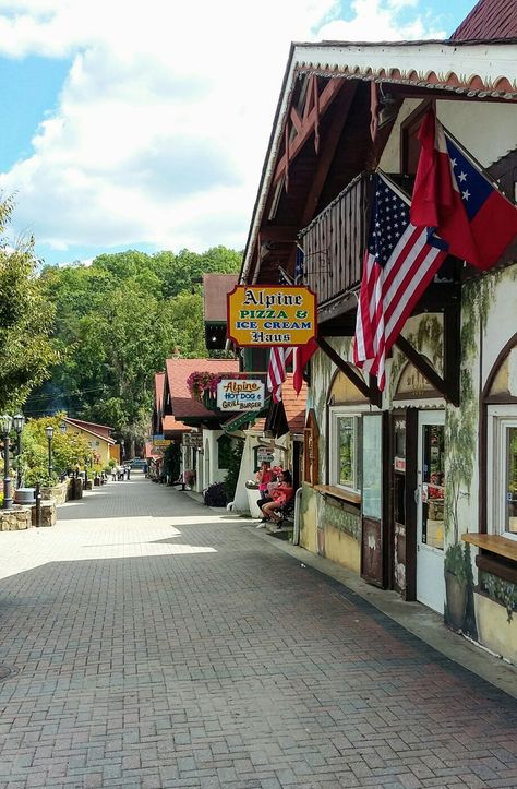 Shops in Helen Georgia Helen Georgia, Helen Ga, German Oktoberfest, Summer Country, Grilled Burgers, Senior Trip, Georgia On My Mind, Fun Places To Go, Pretty Places