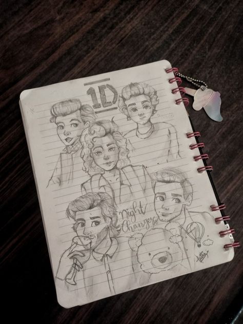 My Drawing of the boys❤ Night Changes, The Boys, Drawings