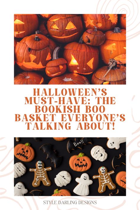 Boo Basket For Book Lovers, Boo Basket Ideas For Best Friend, Boo Basket Ideas For Girlfriend, Best Books For Halloween, Book Guft Basket, Spooky Book Club Books, Spooky Books To Read In October, Fall Gift Baskets, Spooky Candy