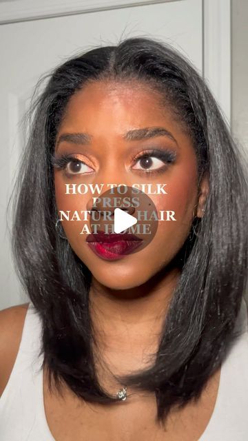 Straighten 4c Natural Hair, Long 4c Natural Hair Inspiration, Straight Hair Styles Black Women, Natural Straight Hairstyles Black Women, Natural Straight Hair, Nappy Hair, John Frieda, 4c Natural, 4c Natural Hair