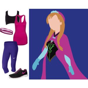 Anna  - Disney Bounding - Workout outfit Disney Marathon Outfit, Anna Disneybound, Disney Workout, Frozen Fashion, Disney Running, Disneybound Outfits, Frozen Outfits, Disney Princess Half Marathon, Disney Marathon