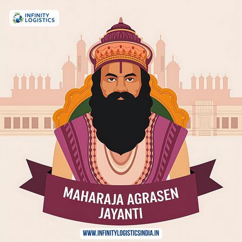 Celebrating the legacy of Maharaja Agrasen on his Jayanti 🙏 His principles of righteousness and fair trade continue to inspire us. 

#MaharajaAgrasenJayanti #InfinityLogistics #InspiringLeadership Fair Trade, Leadership