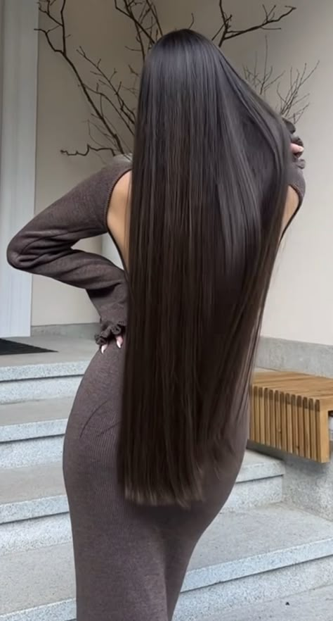 Super Long Brunette Hair, Silky Shiny Hair, Long Hair Video, Long Silky Hair, Rapunzel Hair, Long Hair Pictures, Hairstyles For Layered Hair, Hair Tips Video, Highlights Brown Hair