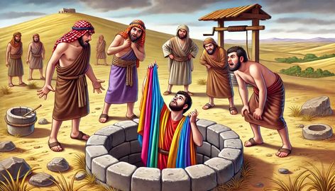 Joseph and His Colorful Coat - Bible Story for Kids Bible Story For Kids, Coat Illustration, Joseph Coat, Joseph In Egypt, Josephs Coat, Bible Stories For Kids, Bible Story, Favorite Son, Bible Stories