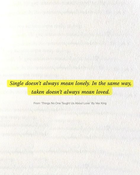 ‘Things No One Taught Us About Love’ is out now 🌟⁣⁣⁣⁣ ⁣ ⁣ Our culture glorifies relationships and assumes something’s wrong with you if you’re single. But if singlehood were understood as the default go-to that we first strive to succeed at, relationships would be much healthier, happier, and more successful.⁣⁣ ⁣ So, anytime we assume someone is lonely when they’re single or think they’re loved, adored, and respected in a relationship, we see them from our social conditioning and not from the... Relationship Instagram Captions, Never Assume, Stay Curious, Right Or Wrong, Cute Couple Drawings, Their Story, Relationship Status, In A Relationship, May 5