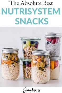 Nutrisystem Diet, Oatmeal In A Jar, Muesli Recipe, Nutrisystem Recipes, Salty Sweet Snacks, Packaged Snacks, Toddler Lunches, Power Foods, Meals In A Jar