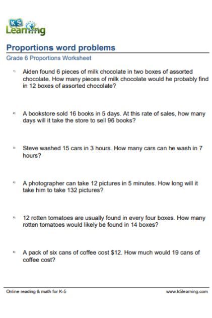 \\K5 Online Learning// #Three Versions Of Our Grade 6 Math Worksheet On Solving Proportions Word Problems. #These Worksheets Are pdf Files. Proportion Math, Math Mental, Grade 6 Math Worksheets, Equivalent Ratios, Proportions Worksheet, Grade 5 Math Worksheets, Solving Proportions, Maths Worksheet, Problem Solving Worksheet