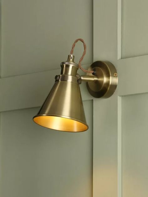 Laura Ashley Lighting, Single Spotlight, Wall Spotlight, Brown Lamps, Contemporary Wall Lights, Bar Ceilings, Wall Spotlights, Brass Wall Light, Brass Wall