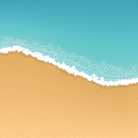 Vecteur fond de plage illustration vecto... | Premium Vector #Freepik #vector #ete-plage #holidays #plage-vacances #background-sea Beach Template Background, Sea Vector Illustrations, Vector Ocean Illustrations, Beach 3d Illustration, Background Sea, Beach Vector Art Backgrounds, Album Ideas, Premium Vector, Holidays