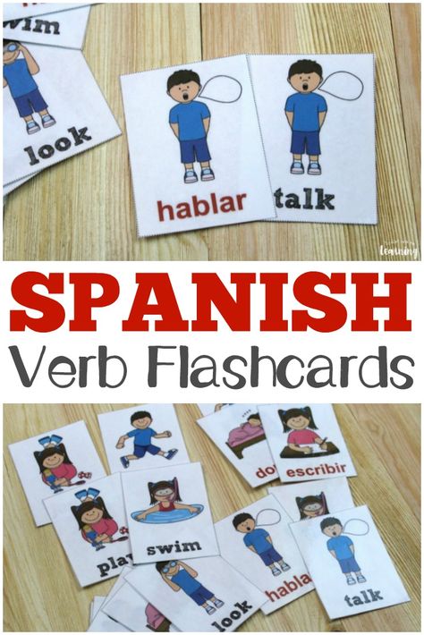 Flashcards Spanish, Flashcards Ideas, Verb Flashcards, Spanish Flash Cards, Weather Flashcards, Spanish Weather, Spanish Family, Spanish Flashcards, Spanish Learning Activities