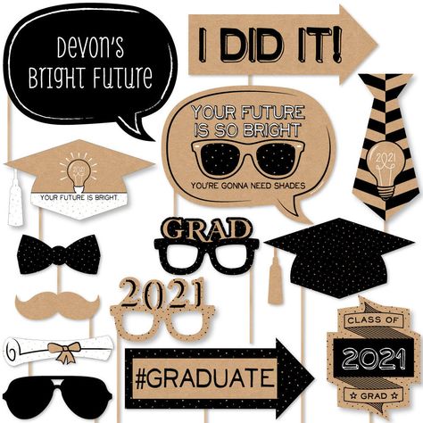 Graduation Party Photo Booth Props, Graduation Party Photo Booth, Graduation Party Pictures, Graduation Photo Booth Props, Diy Photo Booth Props, Graduation Photo Booth, Party Photo Booth Props, Senior Graduation Party, Graduation Party High