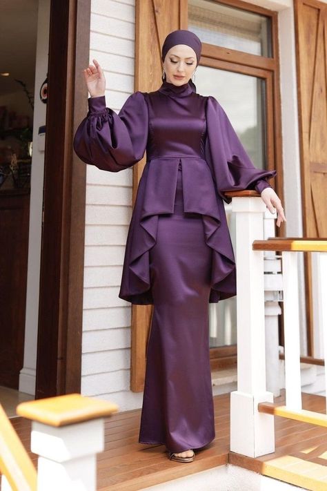 Model Baju Bridesmaid, Dress Muslim Modern, Braidsmaid Dresses, Modest Dresses For Women, Outfit Kondangan, Dress Kondangan, Simple Bridesmaid Dresses, Mode Kimono, Muslimah Dress