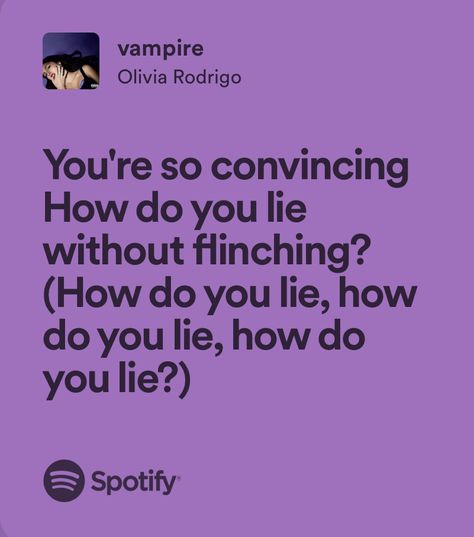 Traitor Lyrics, Vampire Lyrics, Vampire Song, Vampire Olivia, Writing Lyrics, Fav Song, Spotify Lyrics, Bad Idea, Just Lyrics