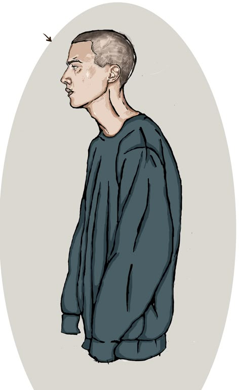 Hoodie Guy Drawing, Bald Drawings, Bald Character Design Male, Bald Character Design, Inconvenience Store, Handsome Character, Hoodie Reference, Cap Drawing, Boy Sketch