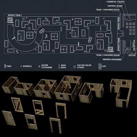 Outdoor Shooting Range, Tactical Paintball, Indoor Shooting Range, Paintball Game, Paintball Field, Game Terrain, Tactical Training, Bar Games, Landscape And Urbanism