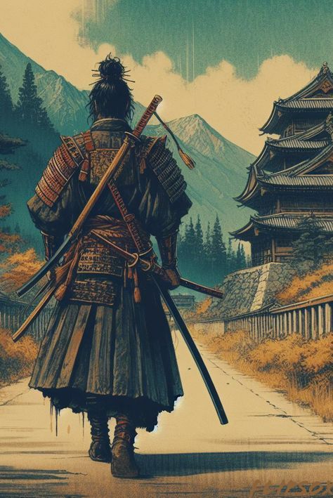 Falling Cherry Blossoms, Stoic Expression, Lone Samurai, Samurai Battle, Silent Battles, Pin Wallpaper, Silhouette Frames, Metal Gear Rising, The Whispers