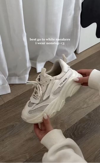 Steve Madden Women's Possession Sneaker, Bone, 8 Steve Madden Possession Sneakers Outfit, Steve Madden Possession Sneakers, Steve Madden Outfit, Steve Madden Sneakers Outfit, Steve Madden Possession, Trending Tiktok, Steve Madden Sneakers, Sneakers Outfit, 18th Birthday