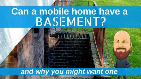 Can A Mobile Home Have A Basement? And Why You Might Want One Storm Shelter, Manufactured Homes, Small House Design Plans, Manufactured Home, Rec Room, Home Design Plans, Home Reno, Small House Design, Mobile Home