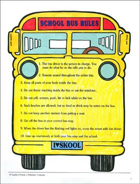 School Bus Rules! Bus Rules, Classroom Safety, School Bus Crafts, School Bus Driving, Safety Rules For Kids, Behavior Contract, School Bus Safety, Energy Bus, Bus Crafts