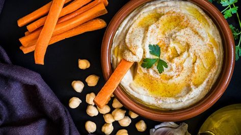 Which hummus is best? Aldi, Black Swan, Obela, Yalla and more. | CHOICE Alkaline Snacks, Fruit Plus, Dessert Hummus, Carrot Sticks, Low Calorie Snacks, No Dairy Recipes, Idee Pasto Sano, Edamame, Nutrient Dense