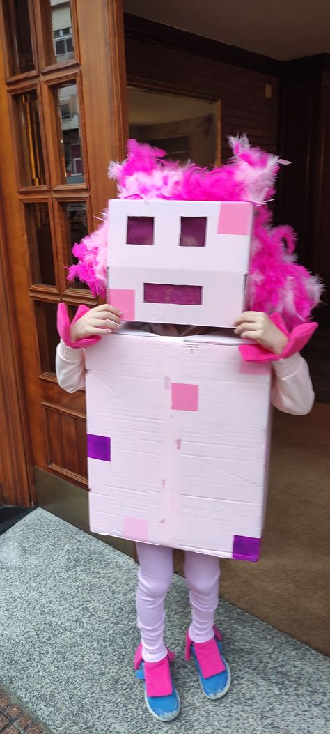 Axolotl Costume, Diy Costumes For Boys, Minecraft Axolotl, Minecraft Costumes, Diy Costumes Kids, Pumpkin Projects, Diy Costumes, Costume Ideas, Diy For Kids