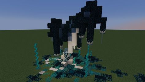 Sculk Minecraft Builds, Sculk Builds Minecraft, Minecraft Sculk Builds, Ancient City Minecraft, Builds In Minecraft, Minecraft Lore, Echo Flower, Base Ideas, Dark Cave