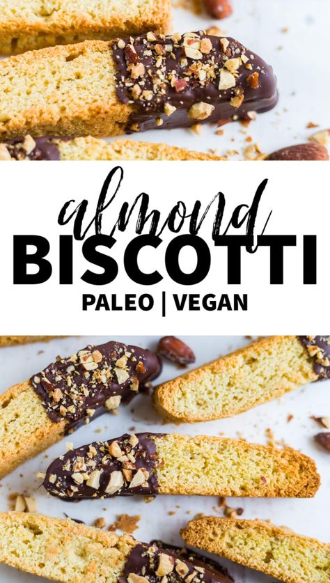 Best Almond Biscotti Recipe, Gluten Free Biscotti, Almond Biscotti Recipe, Almond Biscotti, Biscotti Recipe, Breakfast Cookies, Paleo Dessert, Vegan Cookies, Gluten Free Baking