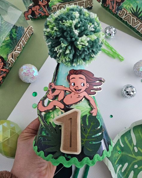 𝕋𝔸ℝℤ𝔸ℕ ℙ𝔸ℝ𝕋𝕐 ℙ𝔸ℂ𝕂𝔸𝔾𝔼 . Making memories one detail at a time! We believe that every kiddo's birthday deserves a personalized touch, that's why we customize every party decoration package to match your unique style and color scheme. . Our personalized party packages are tailored to your color scheme and theme, ensuring a one-of-a-kind celebration. It's all about the little things for us. . What's your favorite party theme for summer? . . . . . . . . . . . . . . . . . . . . . . . . . . . . . ... Tarzan First Birthday Theme, Tarzan Birthday Party Ideas, Tarzan Party, Jungle Theme Parties, Baby Birthday Themes, Safari Theme Party, Safari Birthday Party, Jungle Birthday, First Birthday Themes