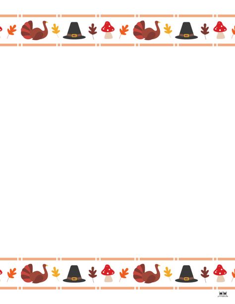 Choose from 41 unique and FREE Thanksgiving borders and frames for every paper use imaginable during the month of November. Print from home! Thanksgiving Borders And Frames, Thanksgiving Cooking Schedule, Bulletin Borders, Free Thanksgiving Printables, Month Of November, Border Templates, Thanksgiving Cooking, November Month, Thanksgiving Coloring Pages