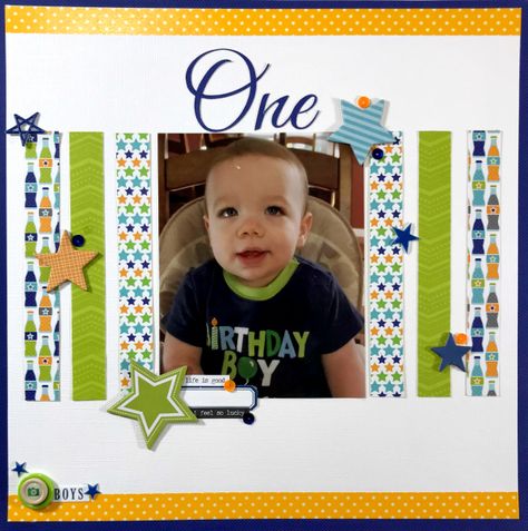 Baby Boy Scrapbook Page Ideas, Birthday Scrapbook Layouts, Birthday Scrapbook Pages, Scrapbook Page Ideas, Bridal Shower Scrapbook, Boy Scrapbook Layouts, Scrapbooking Layouts Baby, Scrapbook Boys, Baby Boy Scrapbook