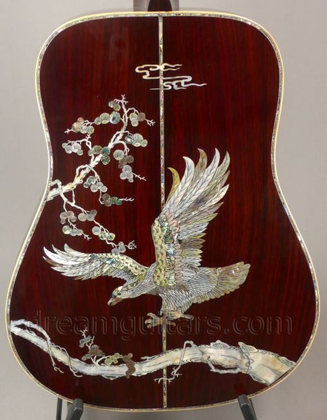 Acoustic Guitar Design, Acoustic Guitar Art, Custom Acoustic Guitars, Guitar Inlay, Guitar Rack, All Music Instruments, Guitar Painting, Unique Guitars, Guitar Stand