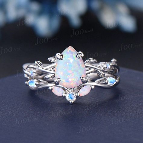 Pretty Engagement Rings, Fantasy Ring, Opal Moonstone, Vine Ring, Opal Wedding, Cute Engagement Rings, Future Engagement Rings, Opal Wedding Rings, Magical Jewelry